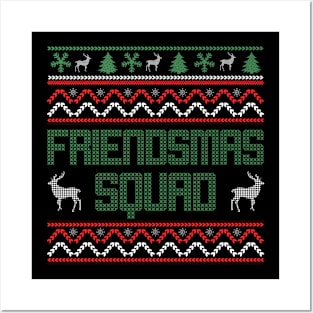 Ugly Christmas Friendsmas Squad 2023 Posters and Art